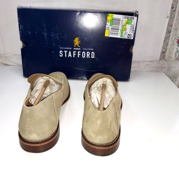Stafford Mens Genuine Leather  Suede Mink Dace Loafer Size 10.5 M New in Box main image 4
